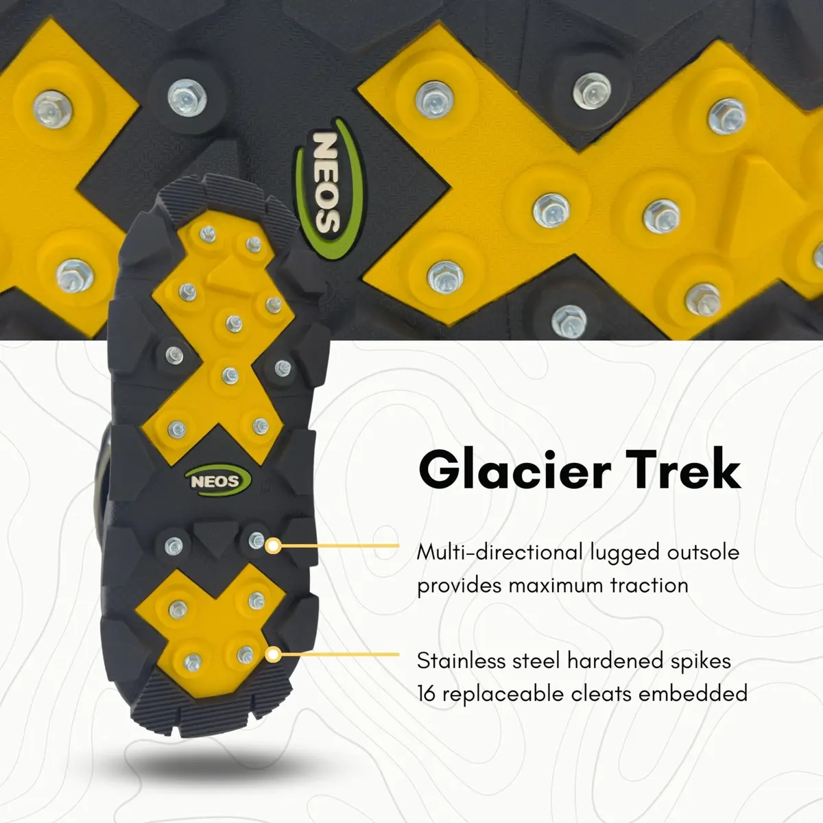 NEOS 15 Navigator-Glacier Trek Spk, Size: Large | Waterproof Windproof Hiking Boot with 32 Replaceable Cleats - view 4