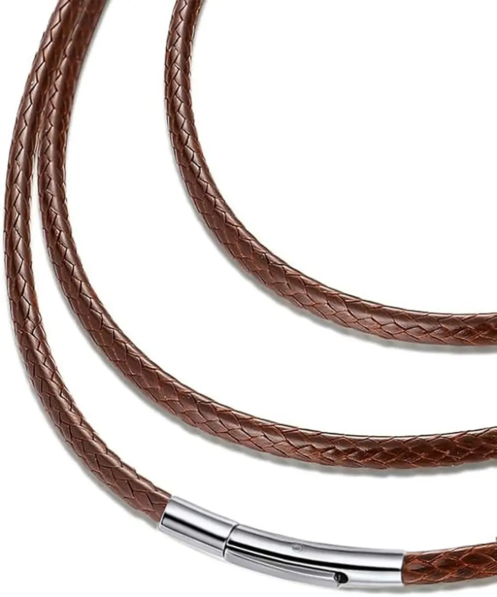IOYYIO Waterproof Leather Necklace 16-42" | Minimalist, Durable, Waterproof - main product image