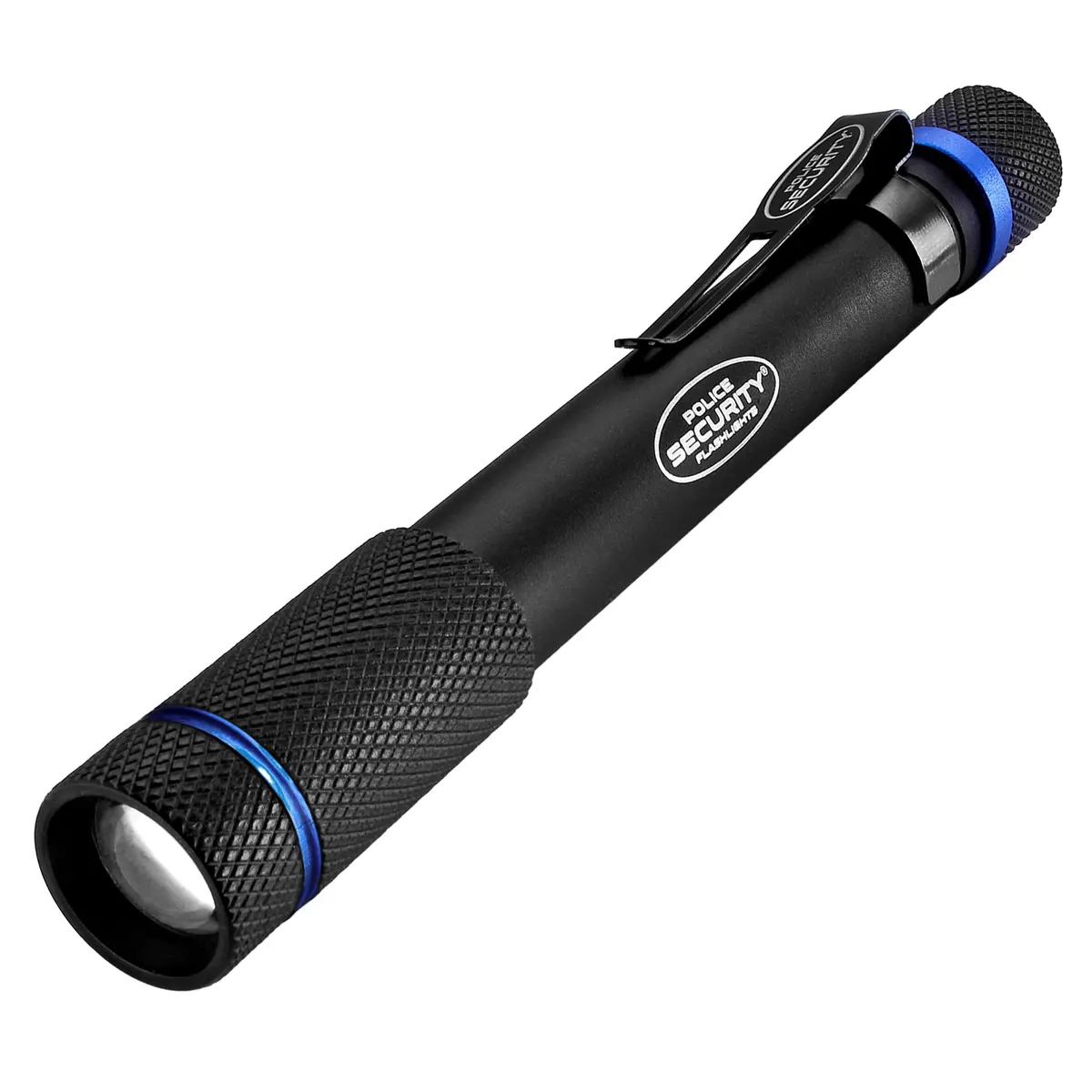 Police Security Aura Black LED Penlight - 270 Lumens | Compact, Water-Resistant & Adjustable Focus - main product image