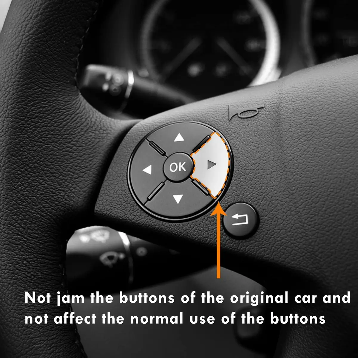 Moonlinks Steering Wheel Button Stickers for Mercedes C-Class W204 E-Class S-Class W221 GLK-Class X204 (12-Pack) - view 6