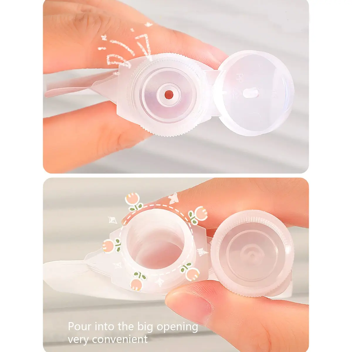 CKLJTL Portable Travel Fluid Makeup Packing Bag 10 Pcs (30ml, 50ml, 100ml) | Refillable Cosmetic Pouch Set - view 6