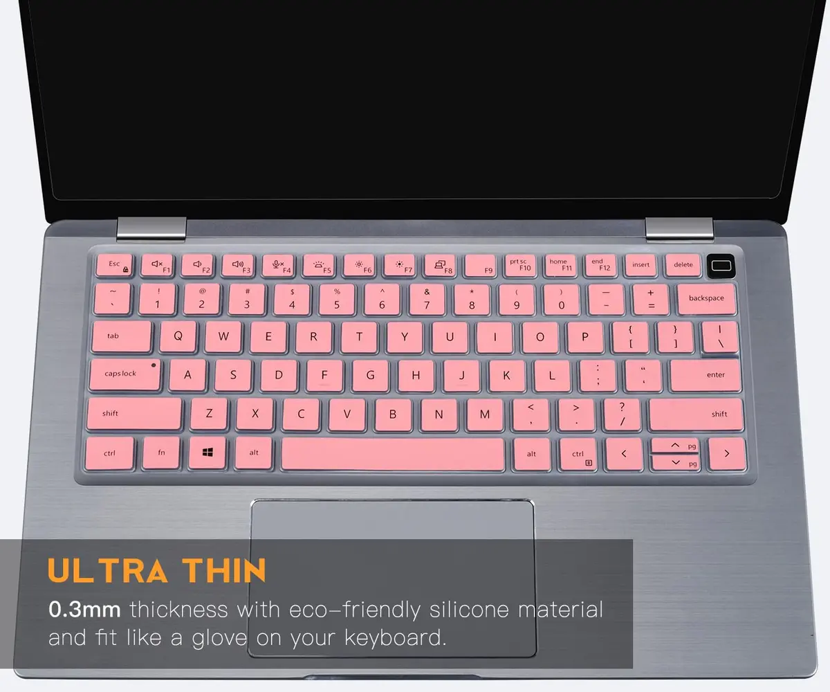 CaseBuy Pink Silicone Keyboard Cover for Dell Latitude 14" & 15.6" Laptops | US Layout Protector Skin - view 5