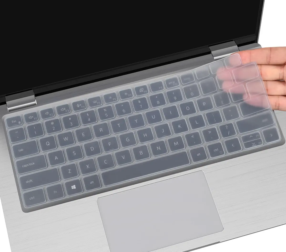 CaseBuy Clear Silicone Keyboard Cover for Dell Latitude 14"/15.6" Laptops | US Layout Protector Skin - main product image