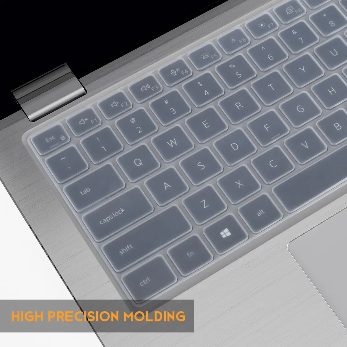 CaseBuy Clear Silicone Keyboard Cover for Dell Latitude 14"/15.6" Laptops | US Layout Protector Skin - view 4