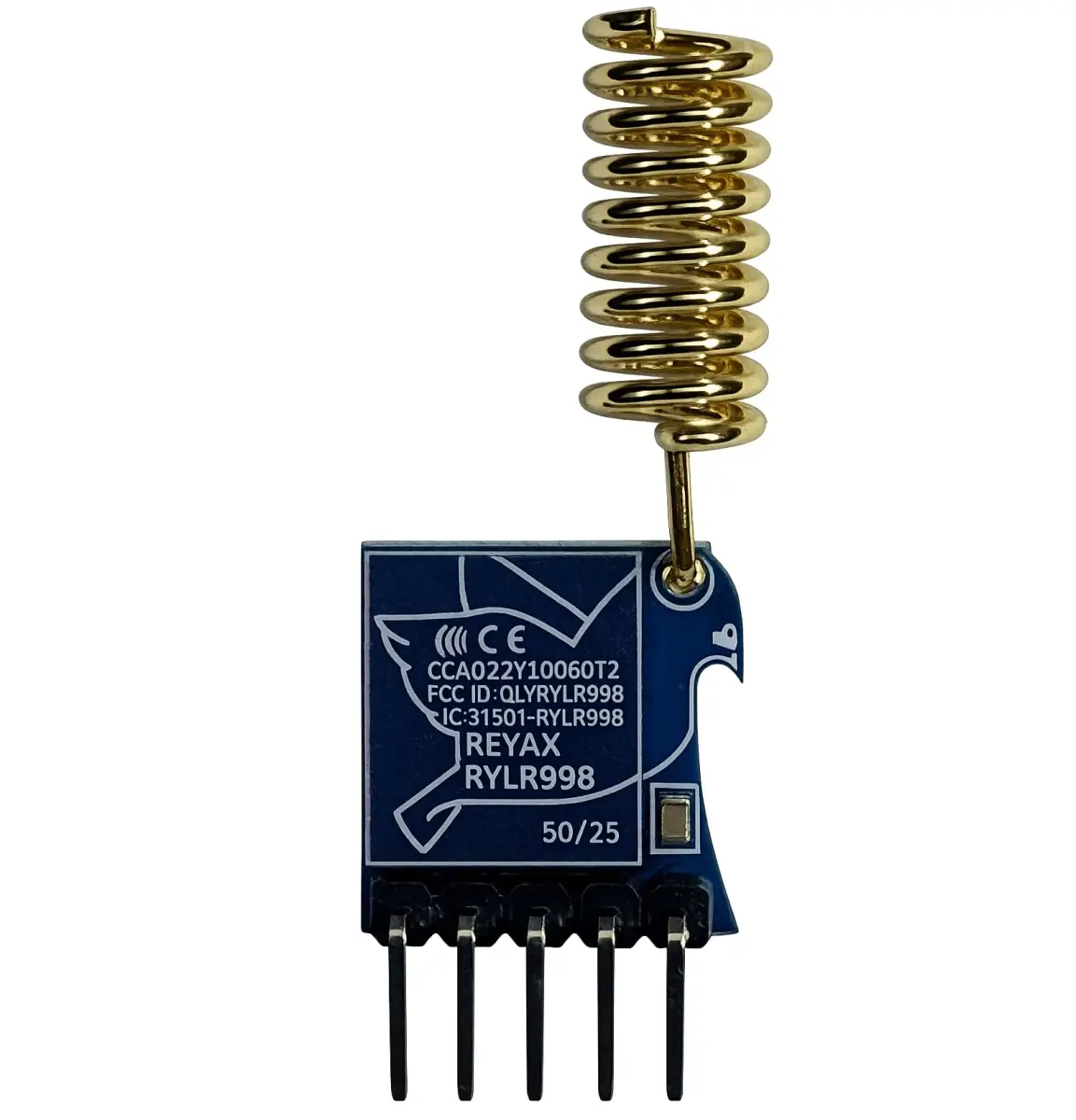 REYAX RYLR998 LoRa Module 868/915 MHz with UART Interface & Antenna | 32x14x5.5mm - main product image
