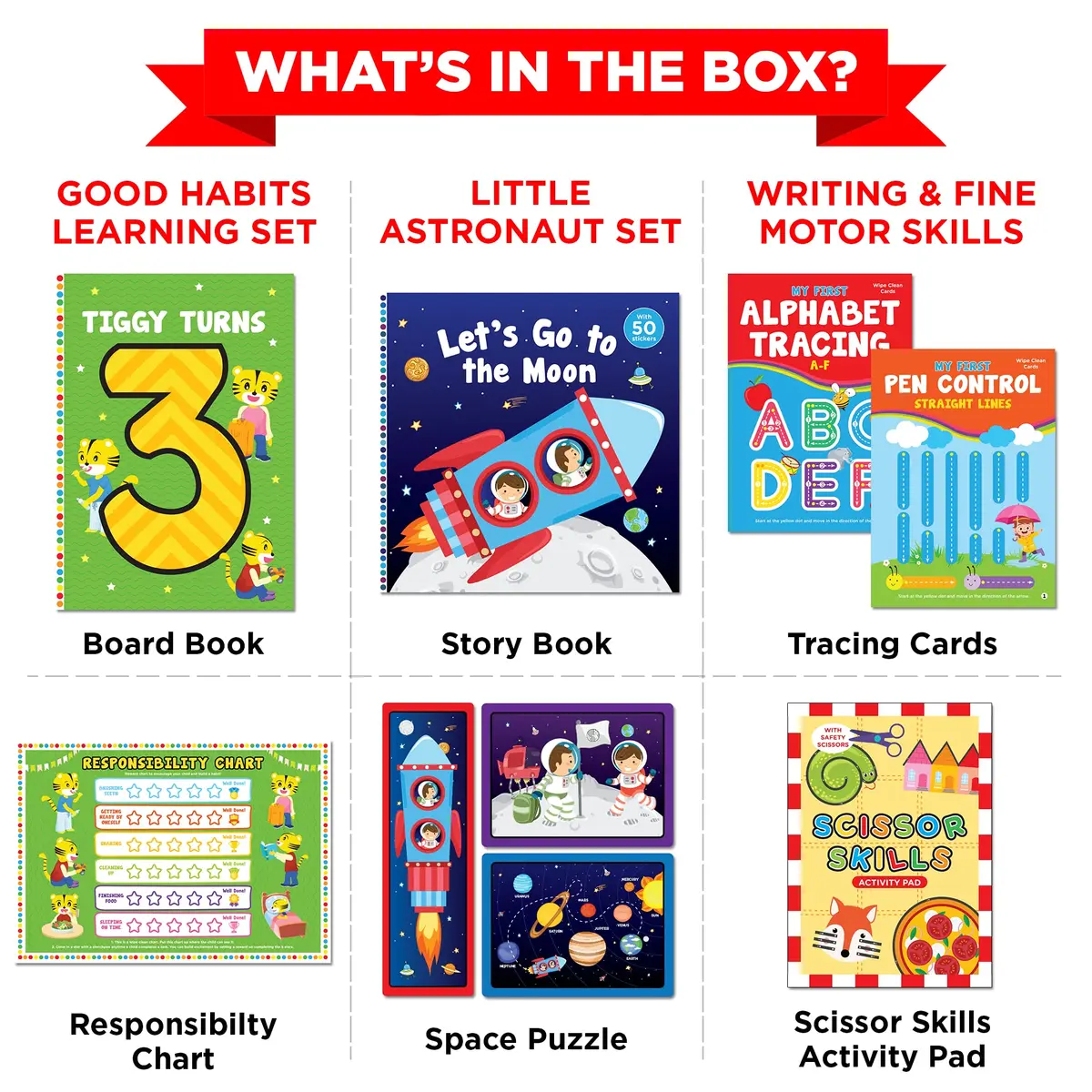 Learnabee Educational Toys & Games for 3 Year Olds | Screen-Free Fun & Learning (257.18 cubic inches, Multicolor) - view 2
