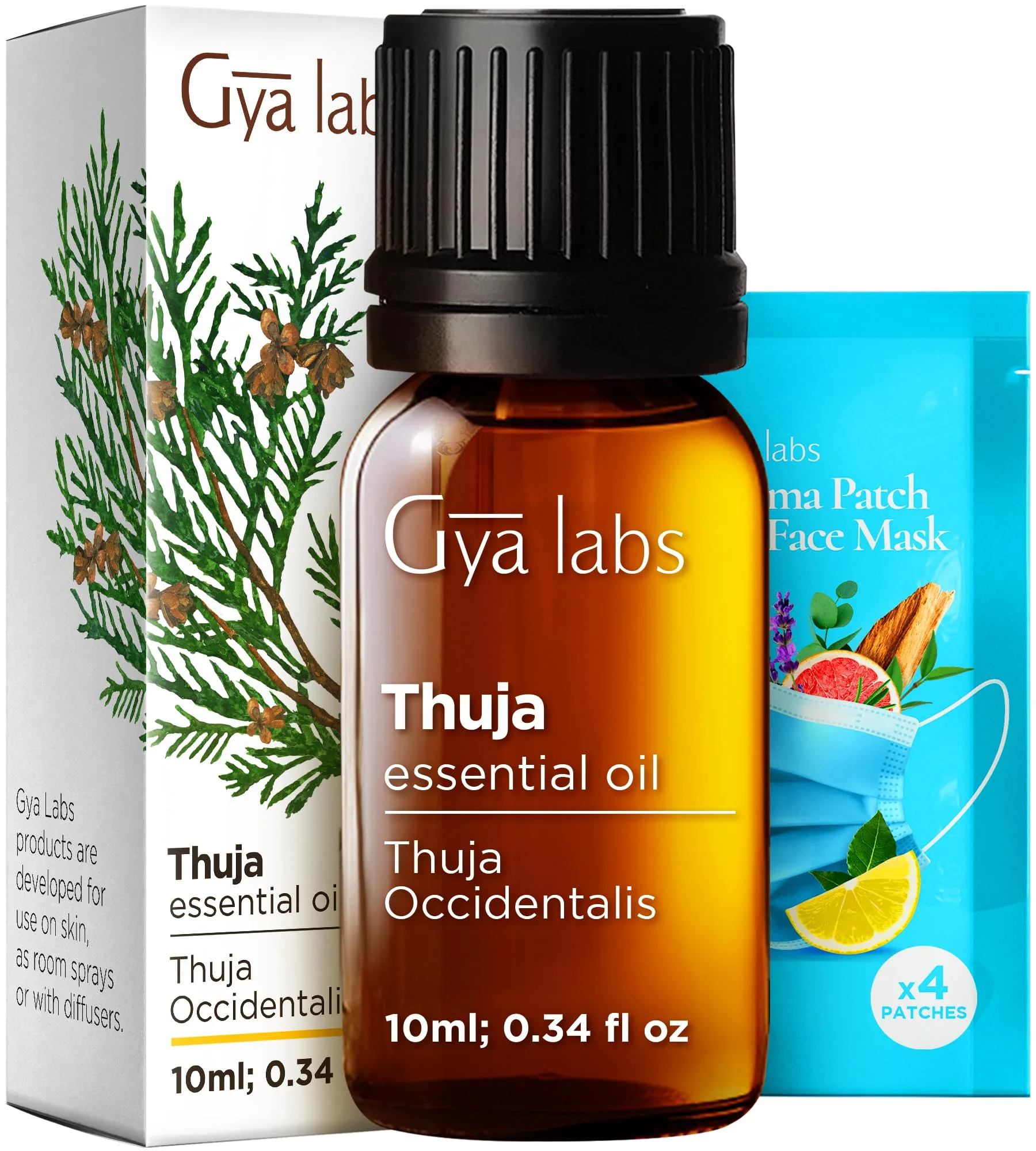 Gya Labs Thuja Essential Oil 0.34 Fl Oz | USA Imported for Hair, Skin & Candle Making - main product image