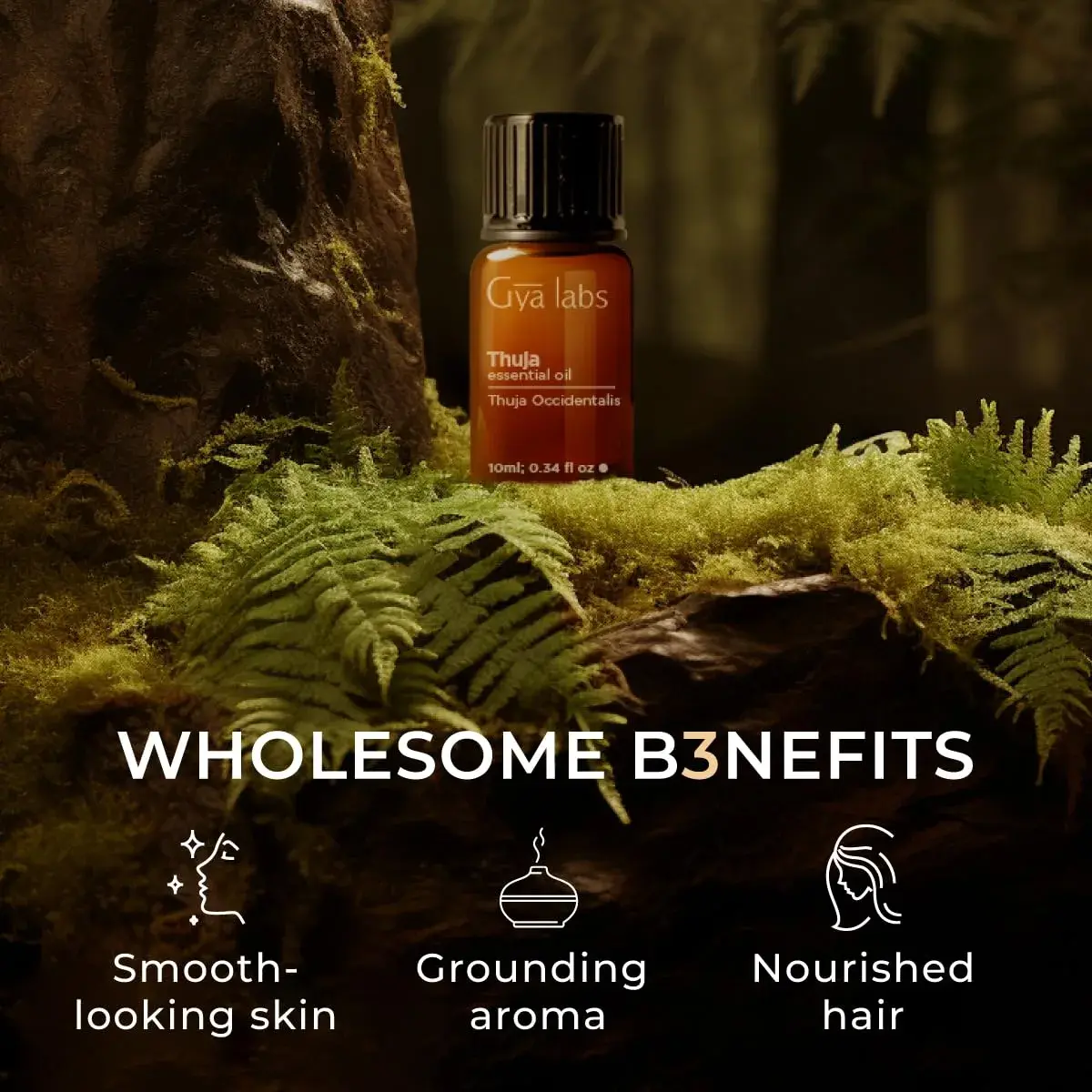 Gya Labs Thuja Essential Oil 10ml (0.34 Fl Oz) | USA Imported for Hair, Skin & Candle Making - view 5