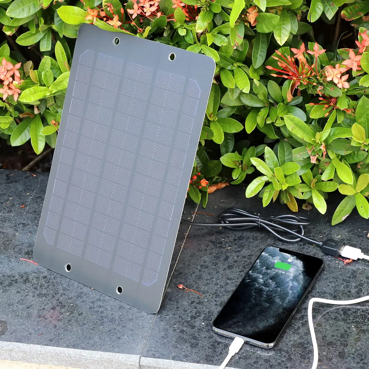 Soshine 6W Mini Solar Panel Charger 25.9cm (10.6") | 5V USB Output for Devices - view 8