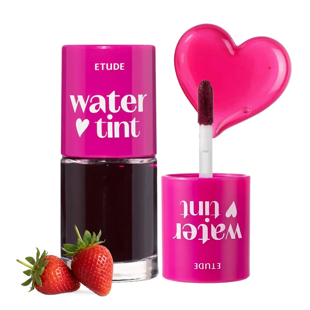 ETUDE Dear Darling Water Tint Lip and Cheek Stain, Strawberry Ade, 9g | Smudge-Proof & Long-Lasting Lip & Cheek Color - main product image