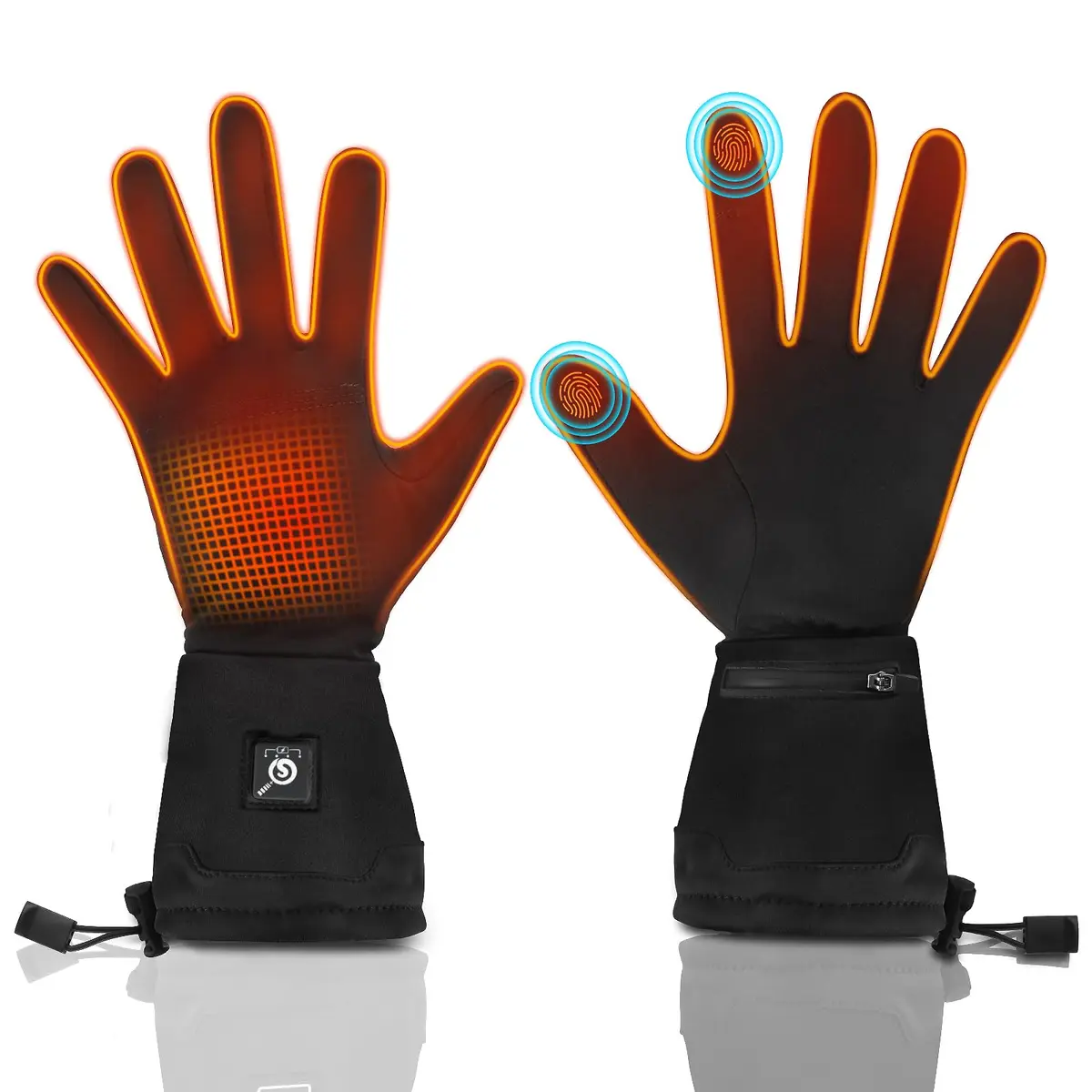 Taileluo Heated Glove Liners for Women Men XL/XXL | Rechargeable Touchscreen Winter Gloves - main product image