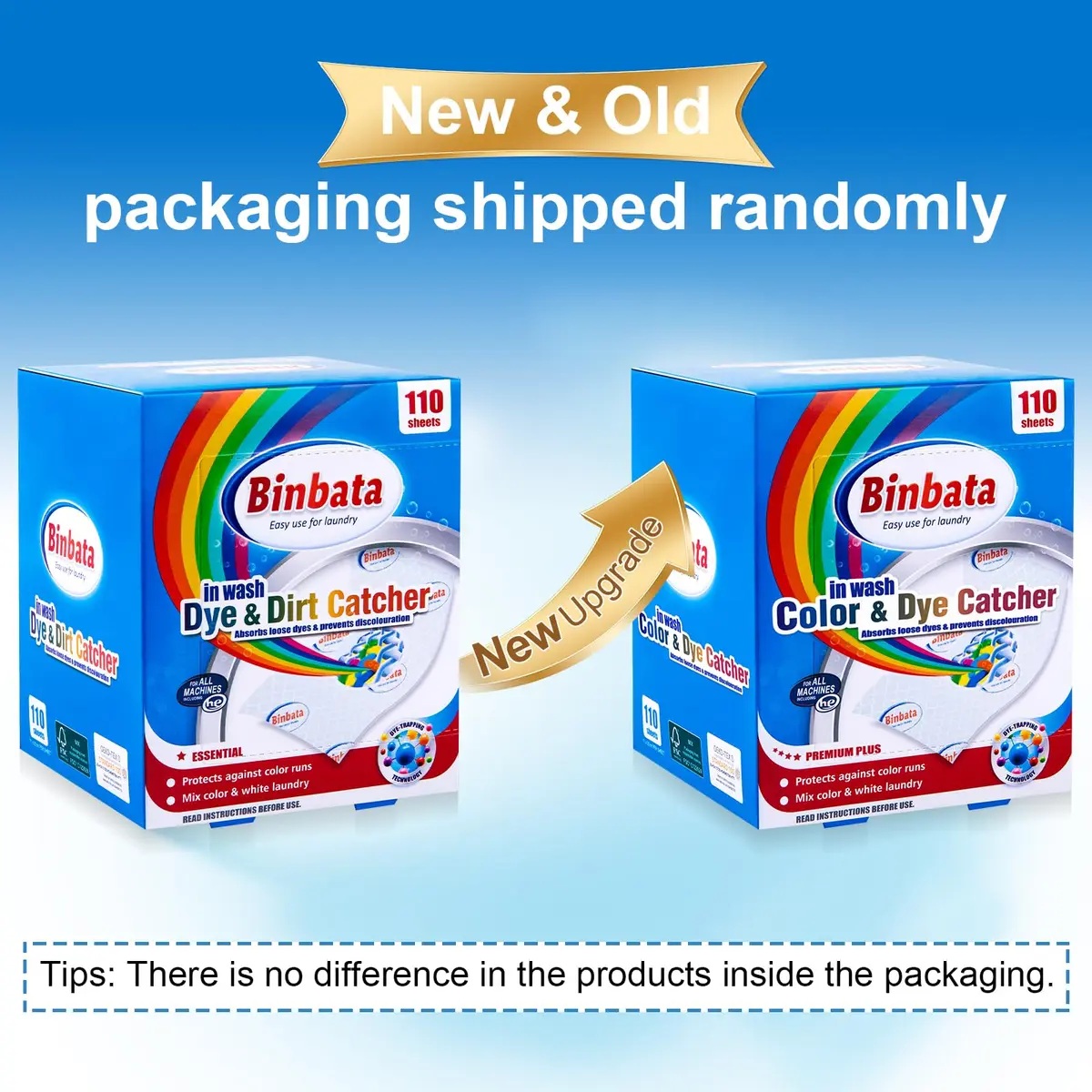 Binbata Color Grasper Sheets 110 Count | Prevents Dye Bleeding & Color Transfer - view 8