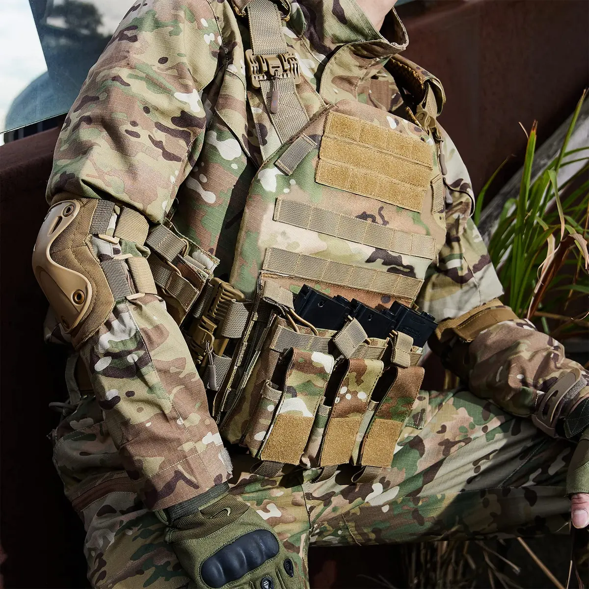GFIRE Tactical Vest Elite Cp Camo | Adjustable, Breathable, Modular for Training & Outdoor Use - view 7
