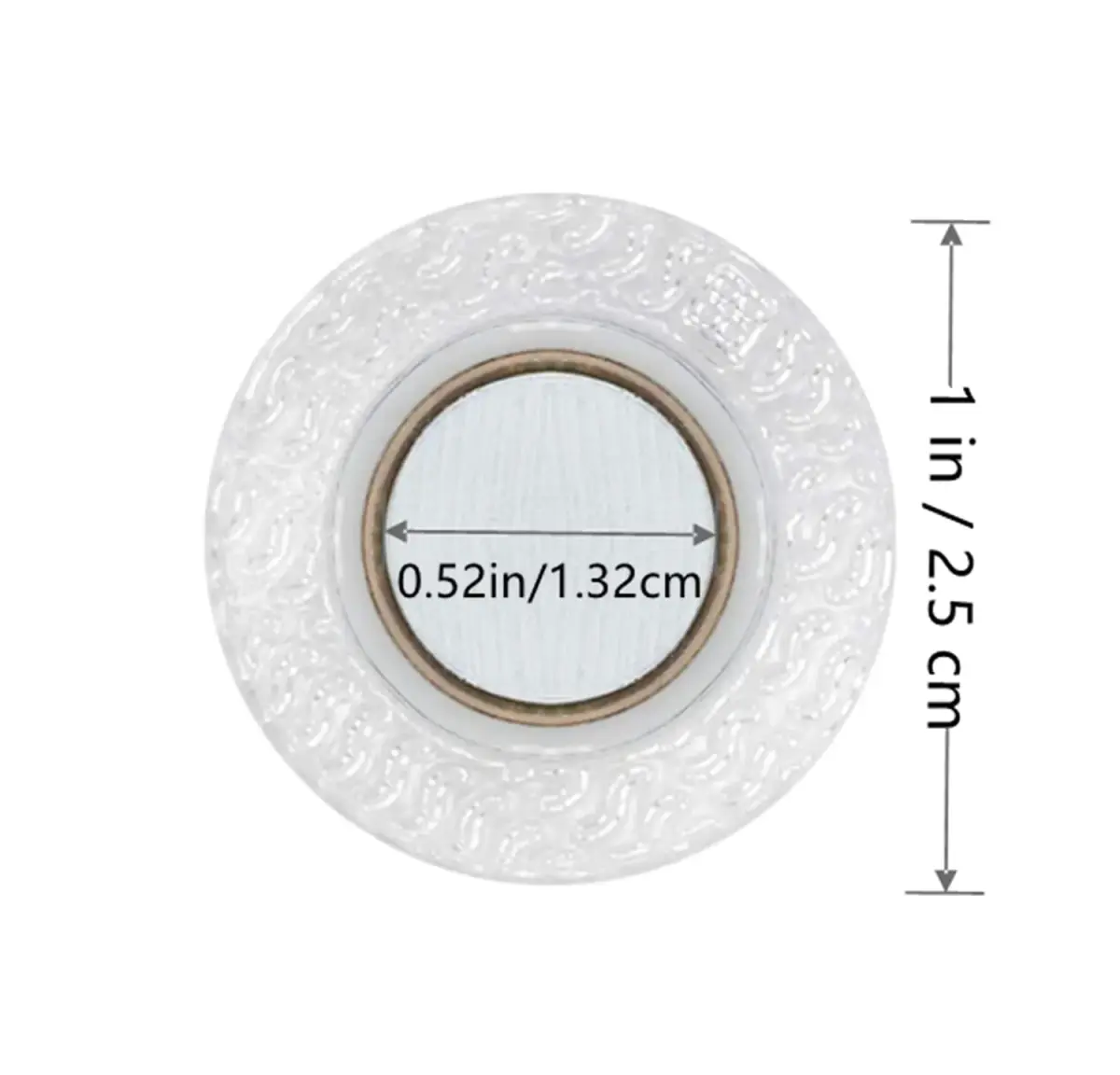 Hidden Sew Magnetic Snaps, 30 Pairs Round PVC Invisible Purse Closures, 1 Inch (2.5cm) Diameter | Strong Magnets for Crafts & Clothing - view 2