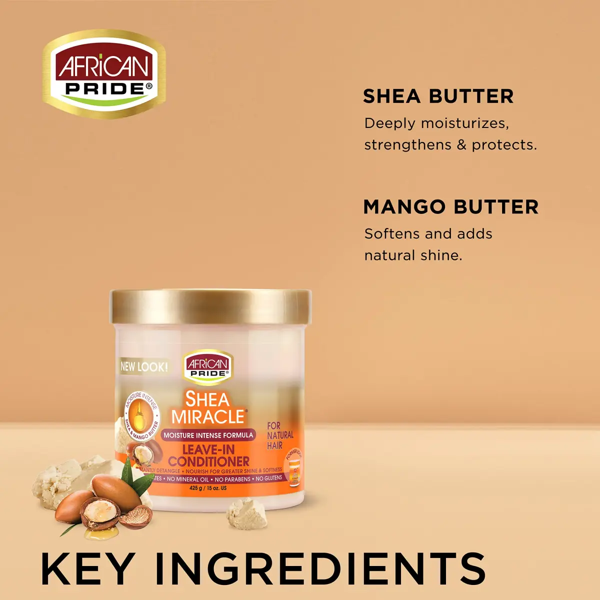 African Pride Shea Miracle Leave In Conditioner 45ml (15 Fl Oz) 3-Pack | Smooths Curls, Coils & Waves - view 3