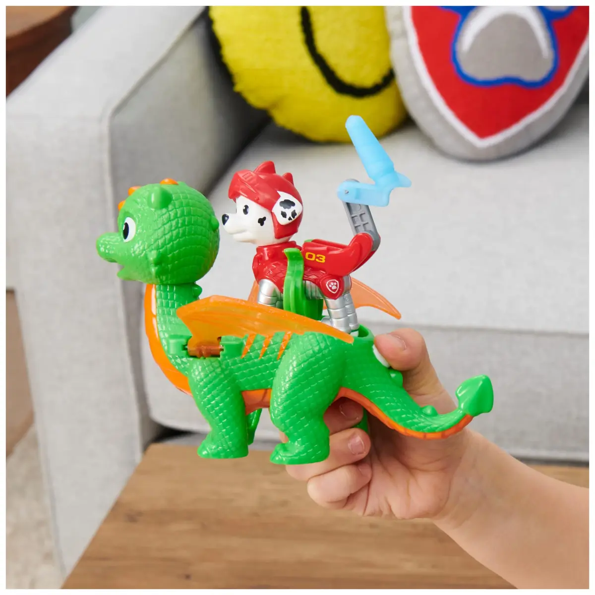 Paw Patrol Rescue Knights Marshall and Dragon Jade Action Figures Set | Ages 3+ - view 6