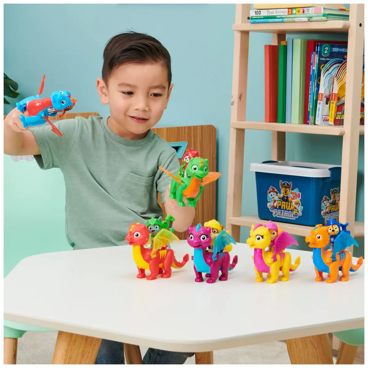 Paw Patrol Rescue Knights Rocky and Dragon Flame Action Figures Set 2 Piece Assortment | ASTM-Tested Educational Toy - view 6