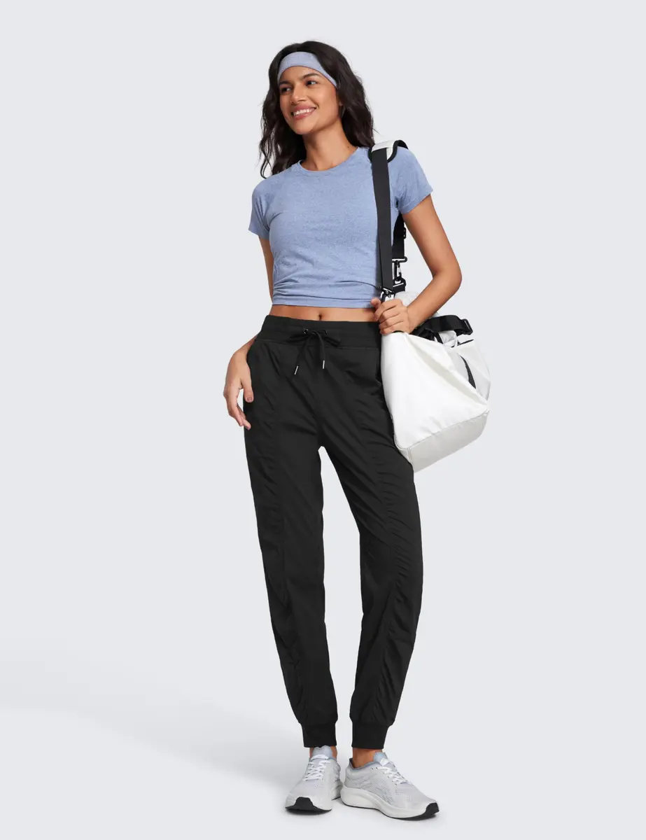 CRZ YOGA Ease Line Joggers 28.5" Black X-Small | Breathable, Durable Active Pants for Women - view 5