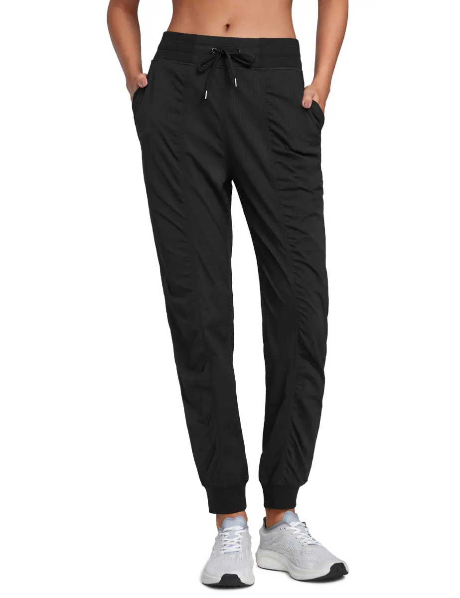 CRZ YOGA Ease Line Joggers 28.5" Black Large | Breathable, Durable Active Pants for Women - main product image