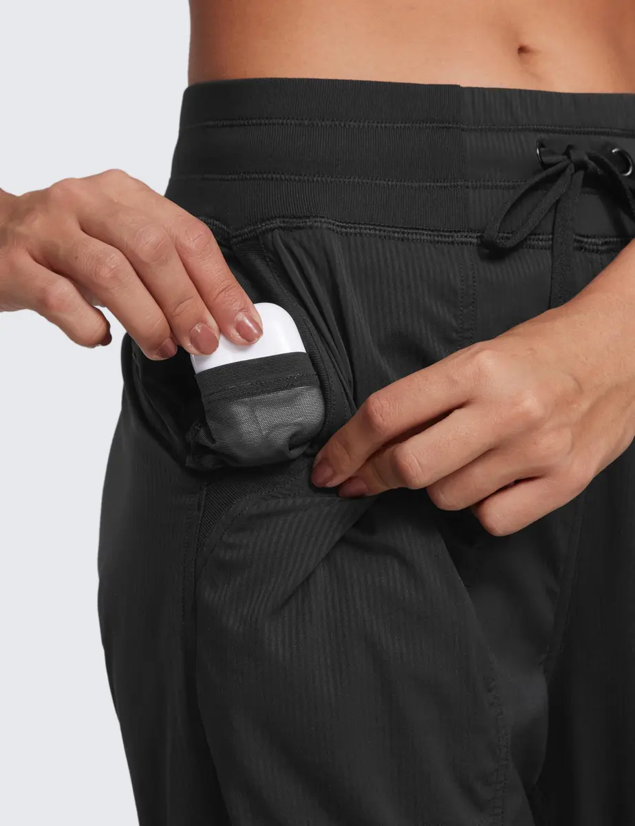CRZ YOGA Ease Line Joggers 28.5" Black Large | Breathable, Durable Active Pants for Women - view 3
