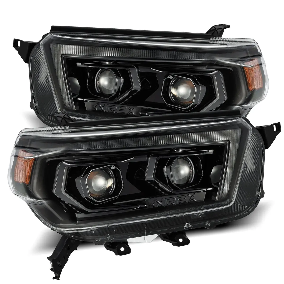 AlphaRex LUXX Series LED Projector Headlights for Toyota 4Runner | Clear Polycarbonate Lens - main product image
