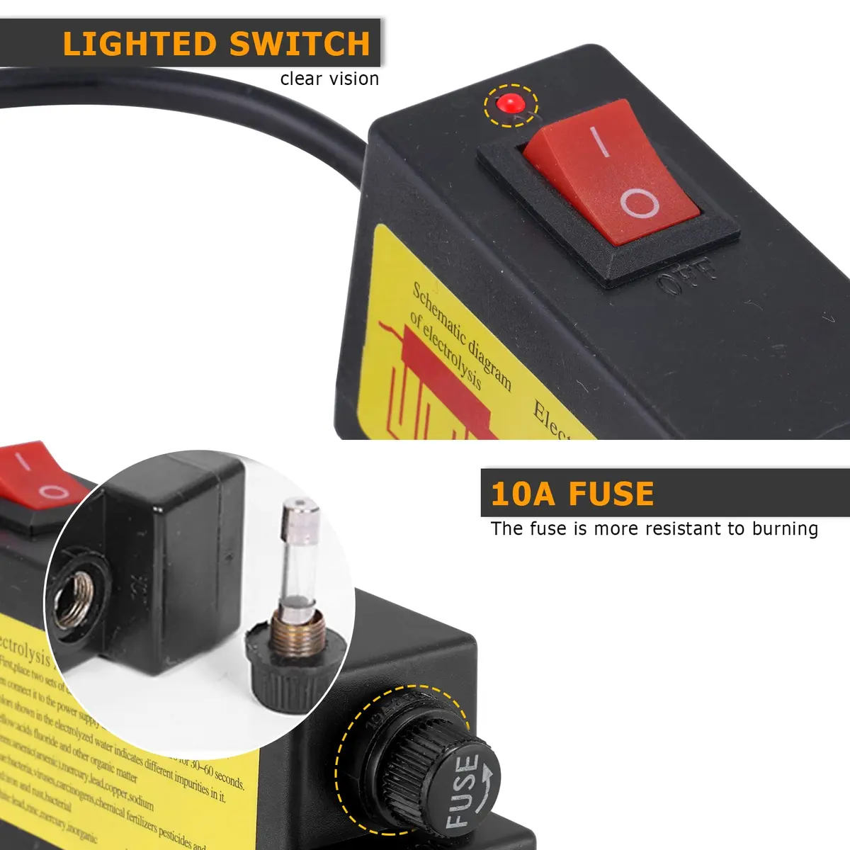 Consfly Water Electrolyzer Water Quality Tester Home Use | Quick & Easy Water Analysis - view 5