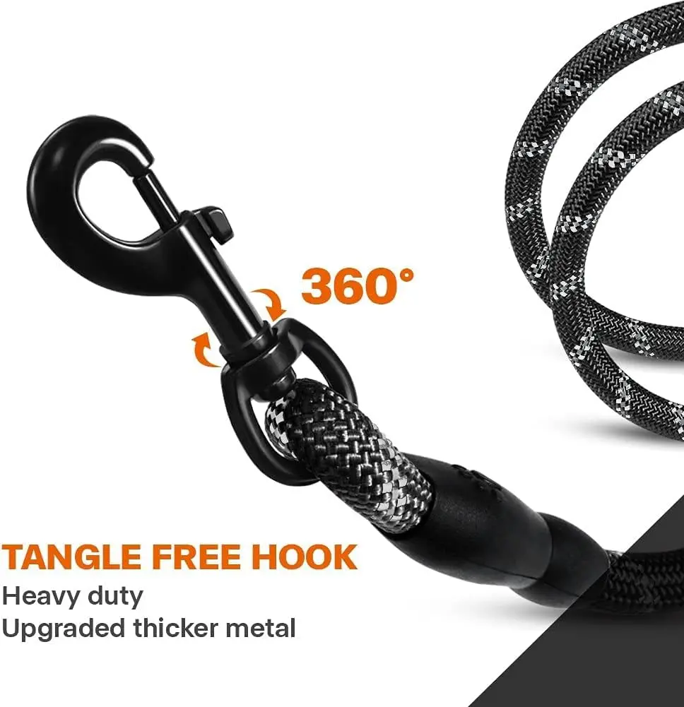 Taglory 6 FT (1.83 m) Padded Handle Rope Dog Leash | Heavy Duty Climbing Rope for Large Dogs - view 6