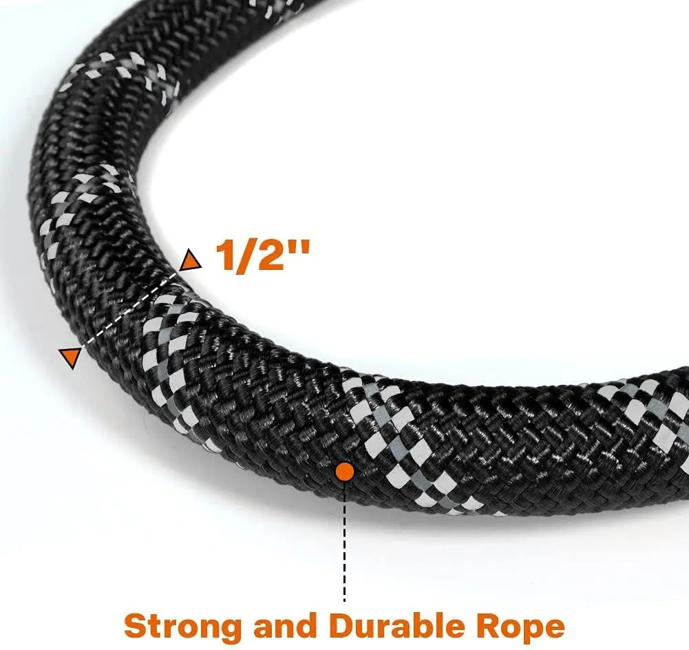 Taglory 6 FT (1.83 m) Padded Handle Rope Dog Leash | Heavy Duty Climbing Rope for Large Dogs - view 3