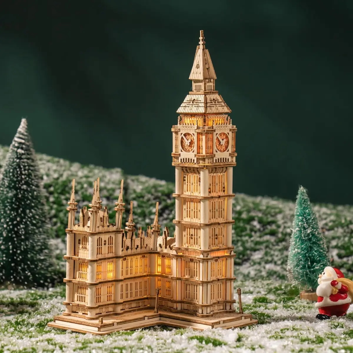 Rolife 3D Wooden Puzzles Big Ben Craft Model Kits for Adults to Build Birthday Gift for Family and Friends | Assembly Time 1.5 hrs - view 2