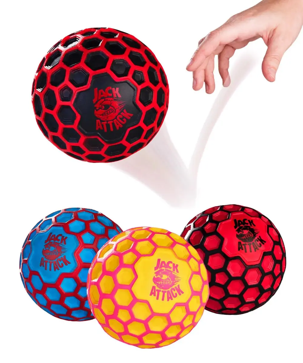 Jack Attack Hex Crazy Bounce Ball | Unisex Outdoor Toy for All Ages - main product image