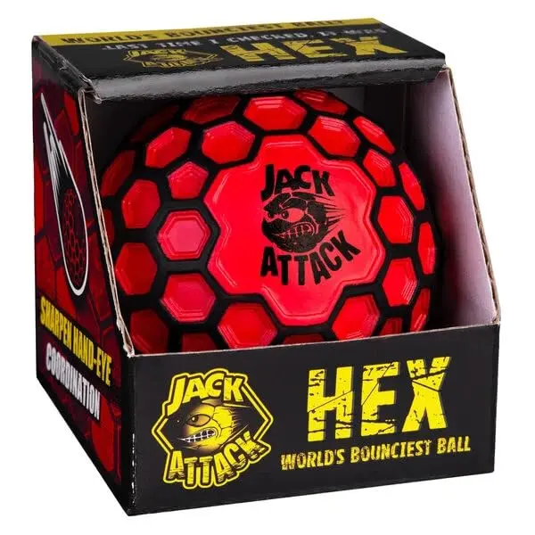 Jack Attack Hex Crazy Bounce Ball | Unisex Outdoor Toy for All Ages - view 3