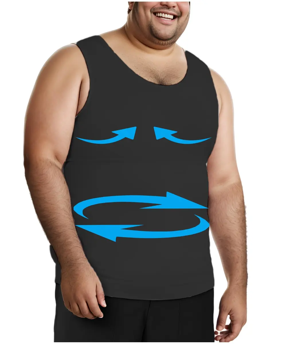 Henicepte Mens Compression Shirt XX-Large | Tummy Control & Body Shaping - main product image