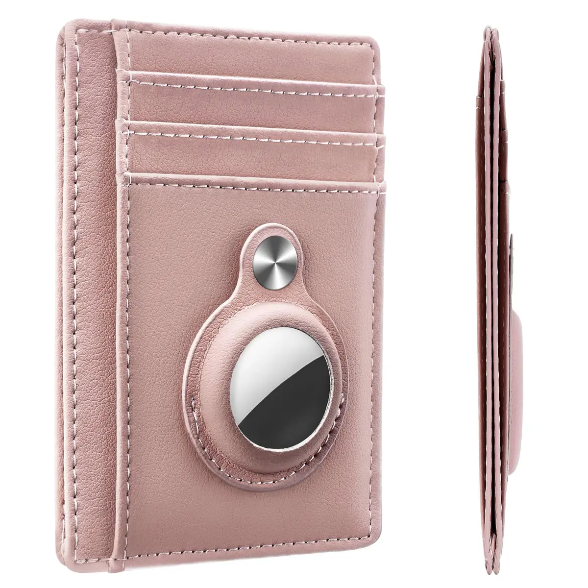 Hawanik Slim Minimalist Front Pocket Air Tag Wallet Thin Card Holder Wallet with RFID Protection | 9cm x 12cm x 0.8cm - main product image