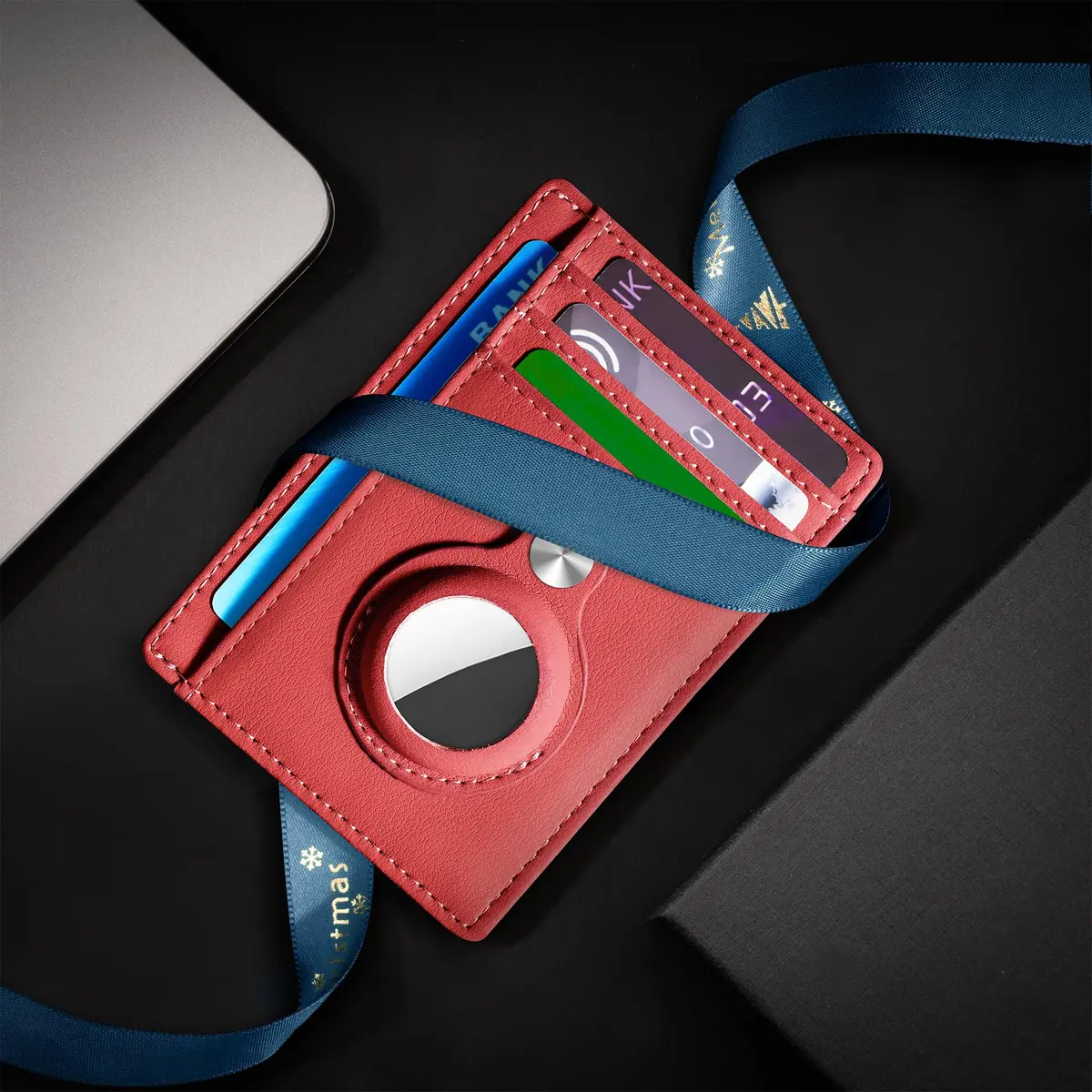 Hawanik Slim Minimalist Front Pocket Wallet for Men | Airtag Holder, RFID Shield, Thin Card Case (3.3" x 4.1") - view 9