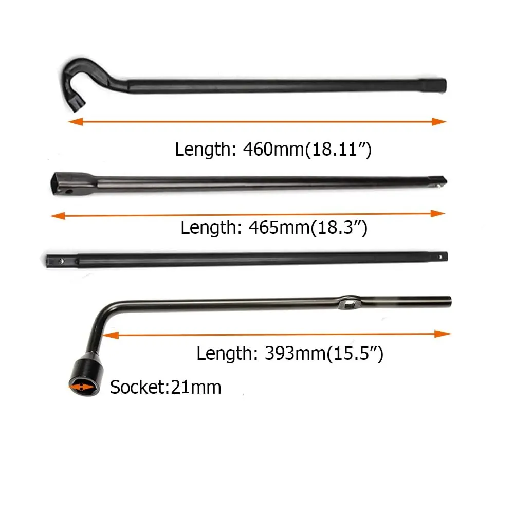 Dr.Roc Spare Tire Tool Kit with Jack Handle & Wrench | Compatible with Toyota Tundra 2007-2018 & Sequoia 2008-2022 - view 3