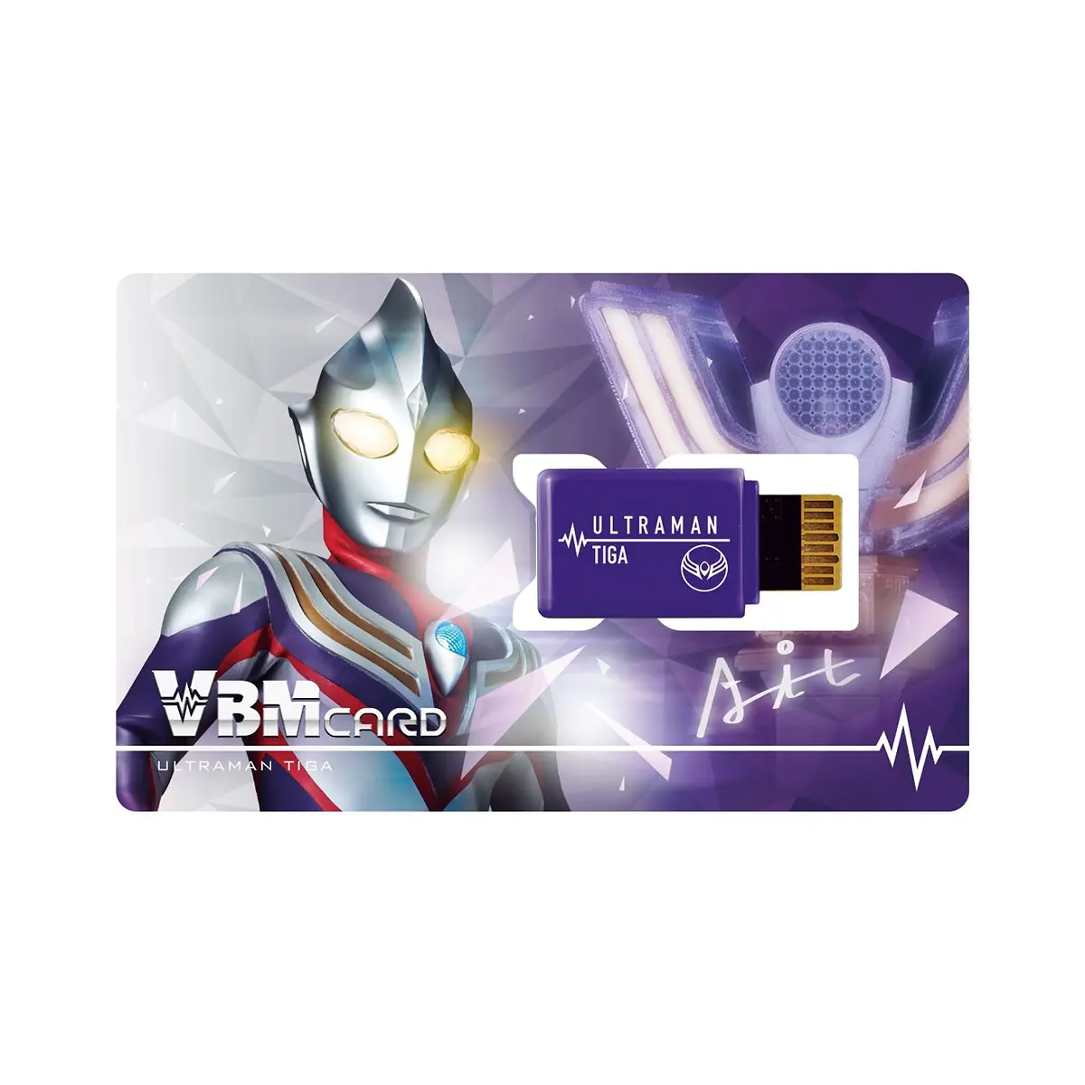 Bandai Vital Bracelet Ultraman Tiga VBM Card | Anime Theme, Paper Material, Single Item - main product image