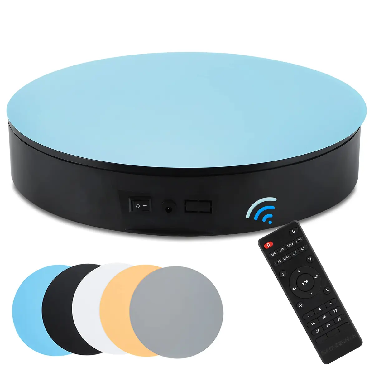 BAOSHISHAN Motorized 360° Photography Turntable with Remote, 2.54 kg (5.6 lb) Load Capacity | Captures Every Angle Clearly - main product image