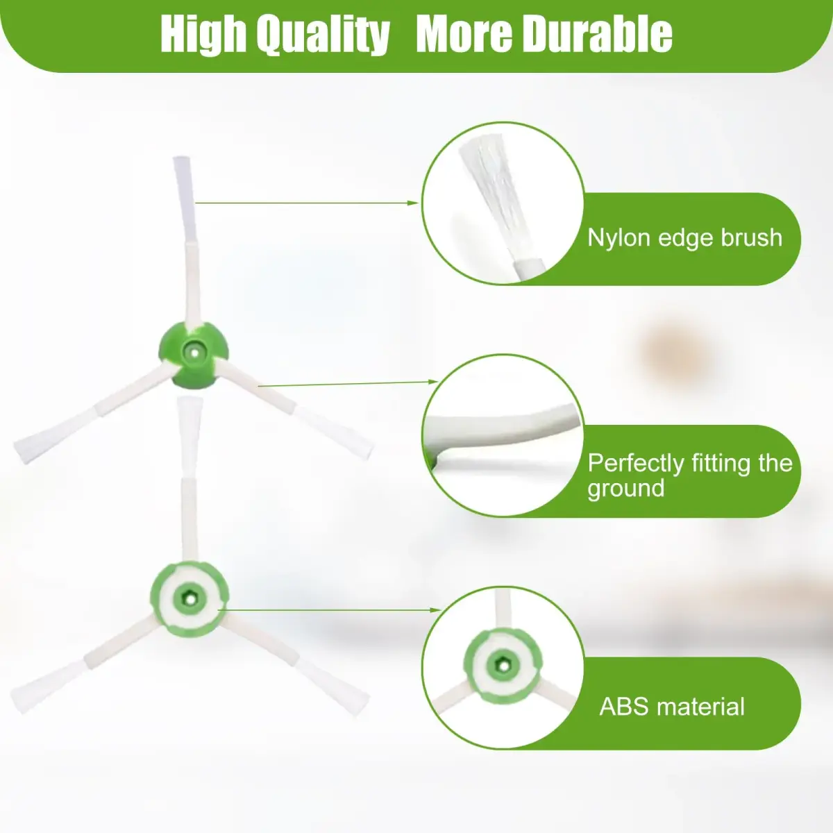 Detetap Replacement Side Brush for iRobot Roomba i, e, j Series 6-Pack | Fits i7, i3, E5, E6 Models - view 4