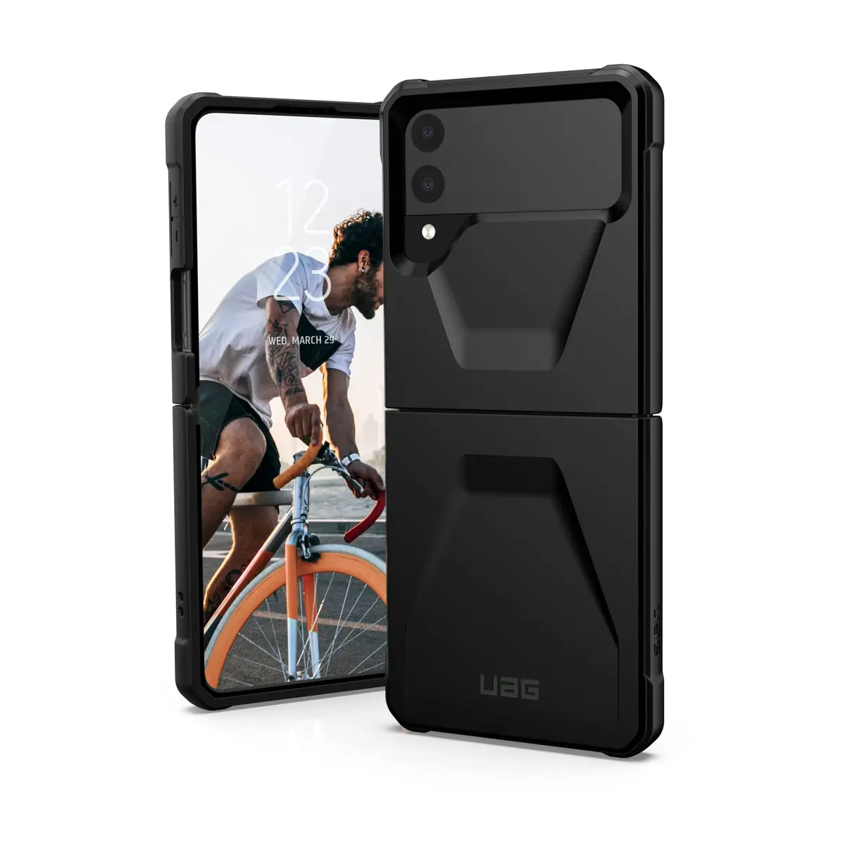 URBAN ARMOR GEAR Civilian Case for Samsung Galaxy Z Flip3 5G (2021) Black | MIL-STD-810G 516.6 Drop Tested - main product image