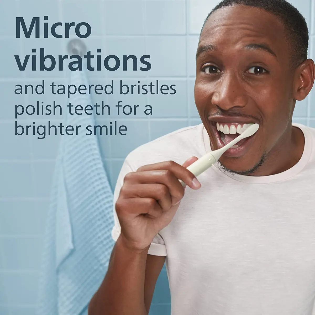 Philips Sonicare One Genuine Replacement Brush Heads, 2-Pack, White | Micro vibrations & tapered bristles for brighter smile - view 3