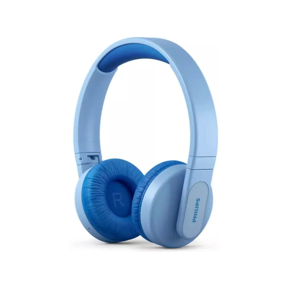 Philips Kids Wireless On-Ear Headphones Blue | Safe 85dB Limit, 28H Play, Parental Controls - main product image