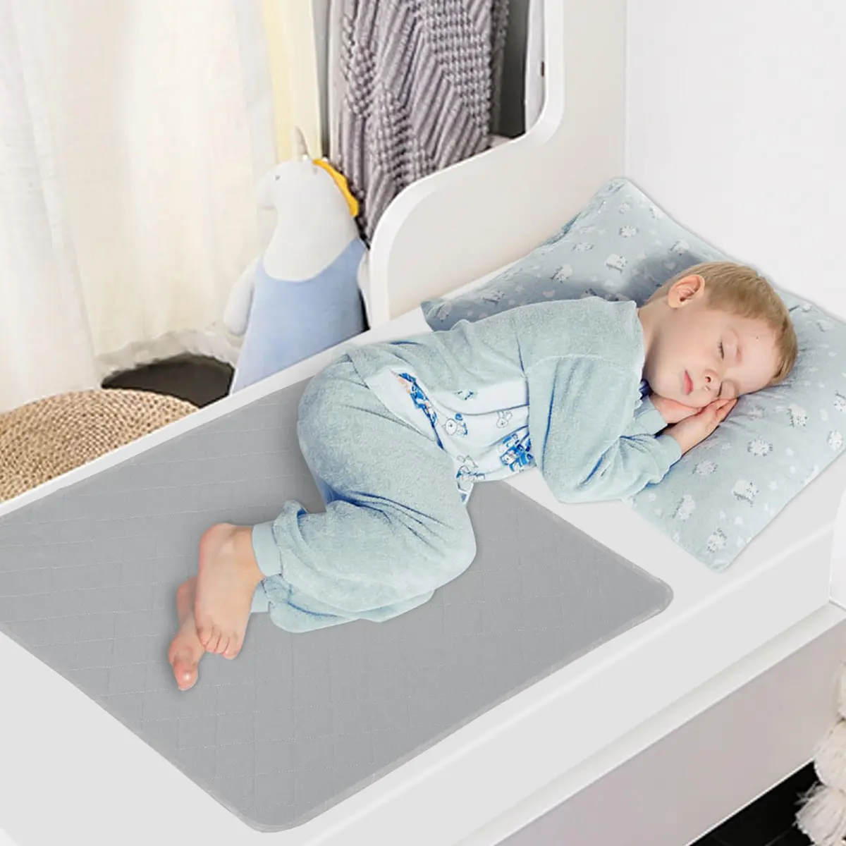 SPRINGSPIRIT Washable Waterproof Bed Pads for Incontinence 2 Pack 86cm x 91cm | 4-Layer Protection with 8oz Absorbency - view 2