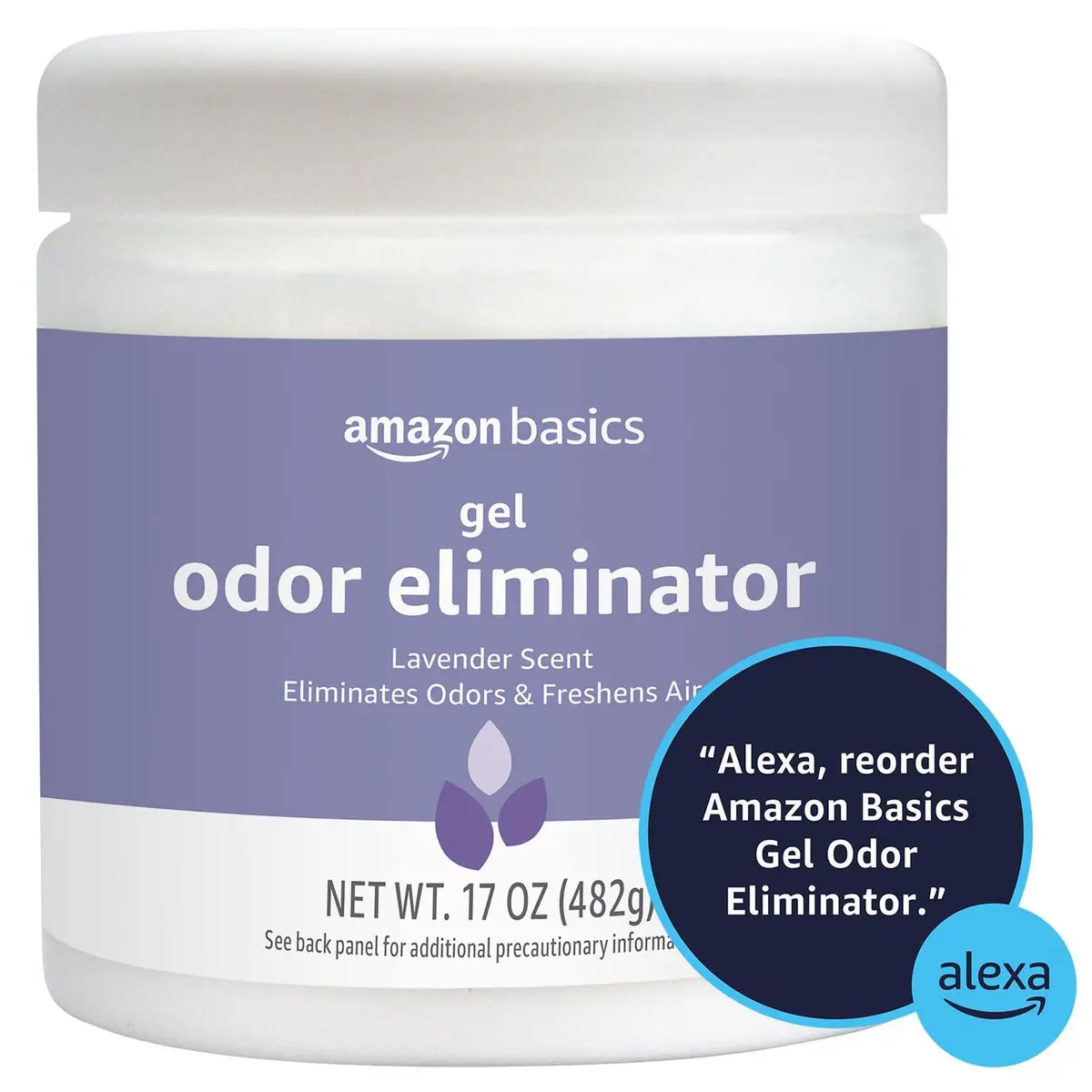 Amazon Basics Gel Odor Eliminator Lavender Scent 473ml (17 Oz) | Activated Charcoal Freshener - view 5