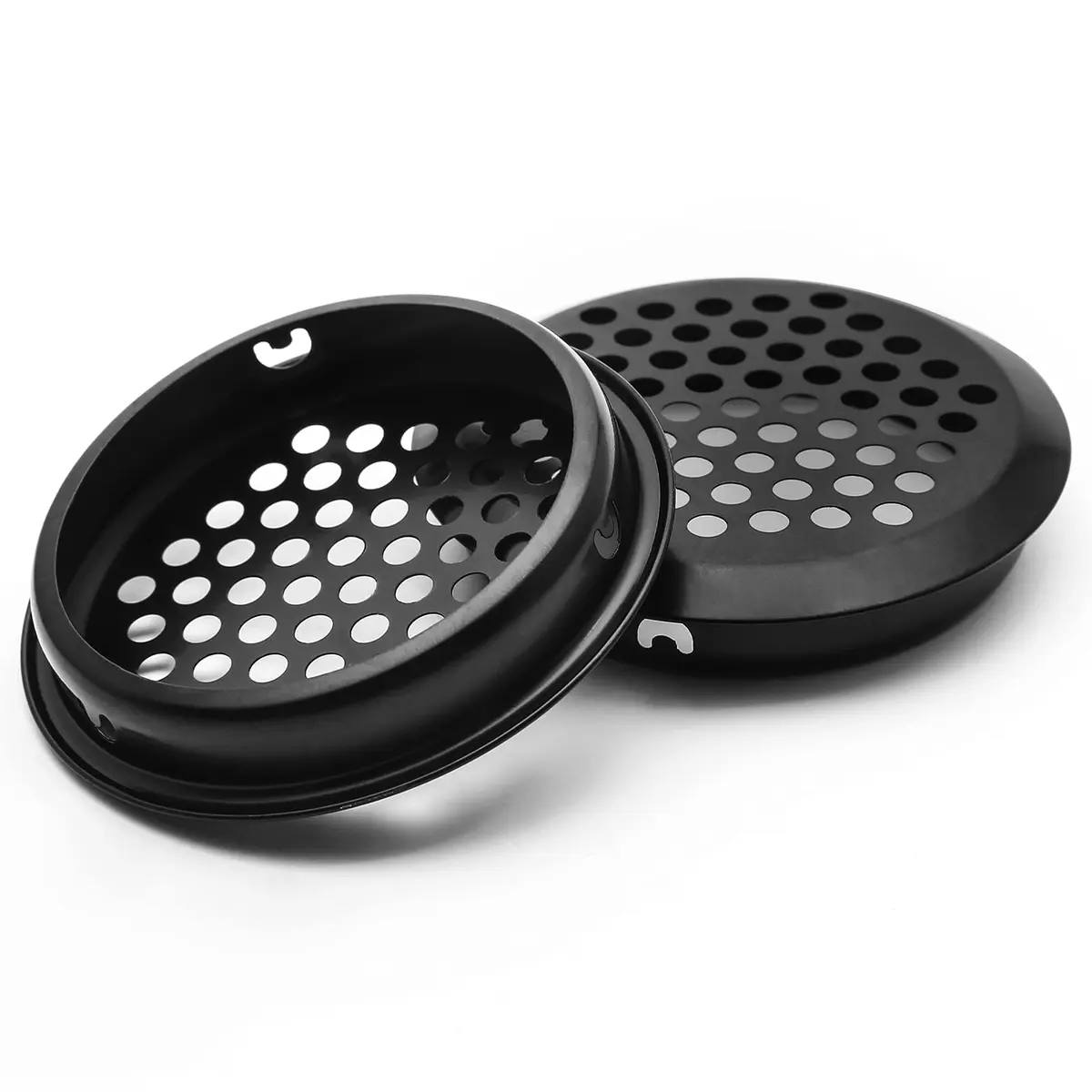 Piutouyar 20Pcs 53mm/2.1" Round Soffit Vents, Black | Stainless Steel Mesh Hole Louver for Kitchen, Bathroom, Wardrobe - view 3