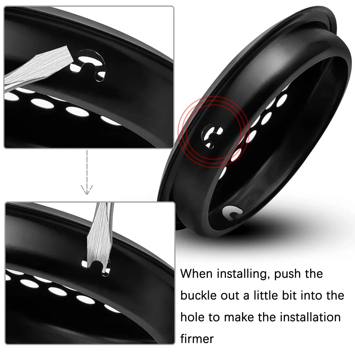 Piutouyar 20Pcs 53mm/2.1" Round Soffit Vents, Black | Stainless Steel Mesh Hole Louver for Kitchen, Bathroom, Wardrobe - view 4