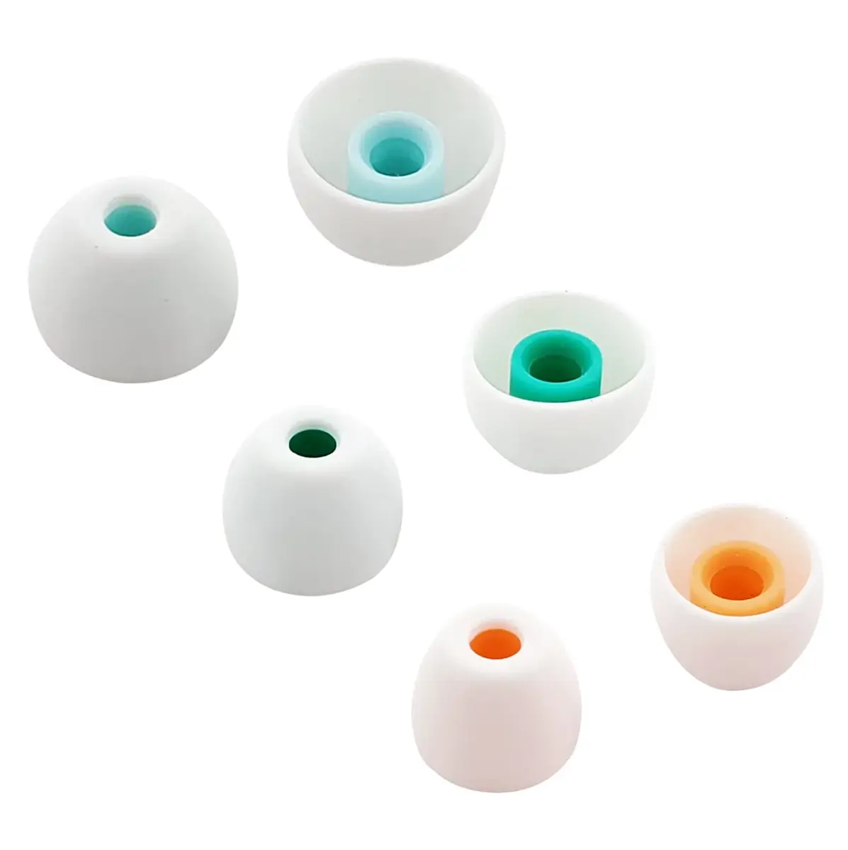 ALXCD White Silicone Eartips for Sony WF-1000XM4 Earbuds | 3 Pairs S/M/L Fit - view 2