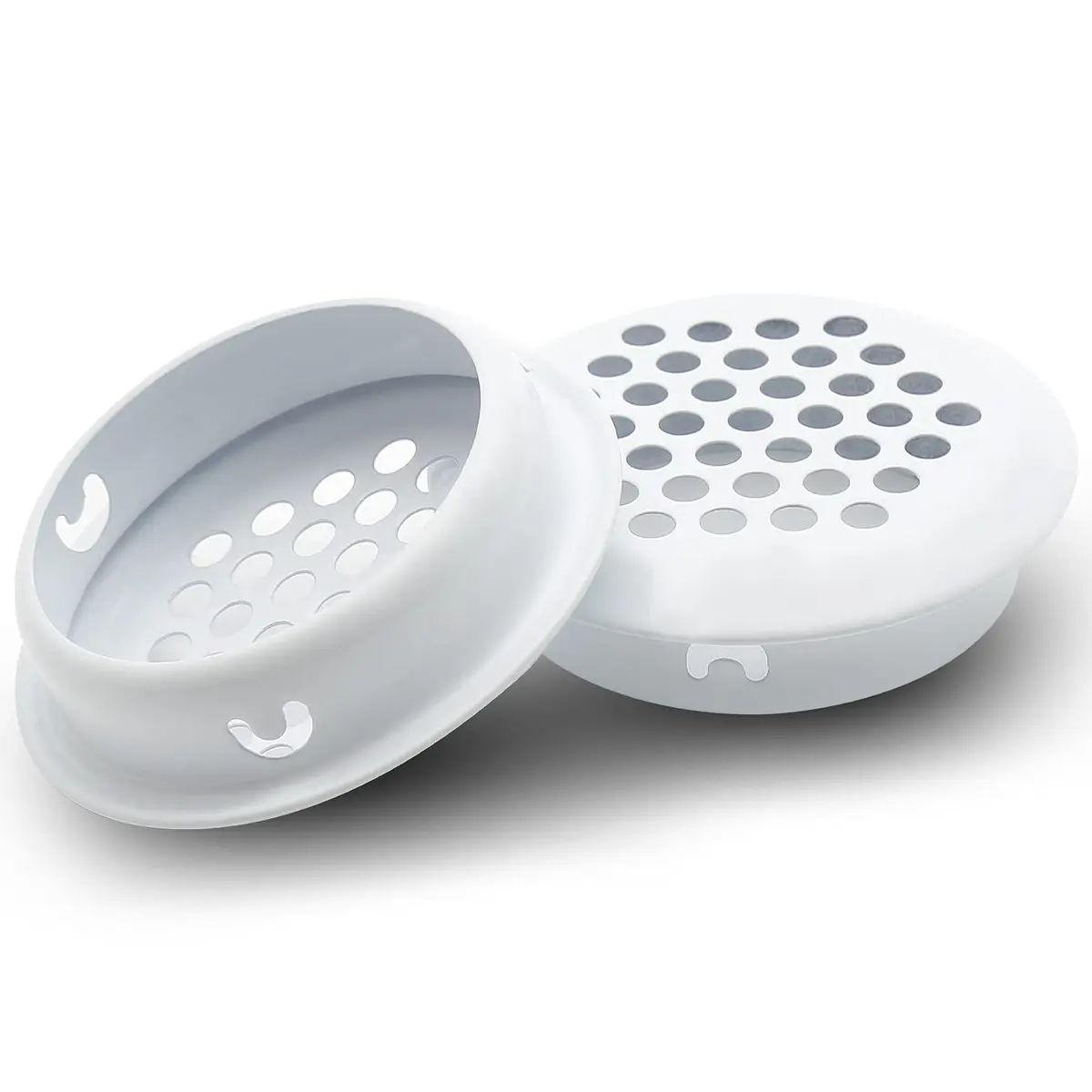 Piutouyar 20Pcs 35mm Air Vents Round Soffit Vents, White | Stainless Steel Circular Vent Mesh for Kitchen & Wardrobe - view 3