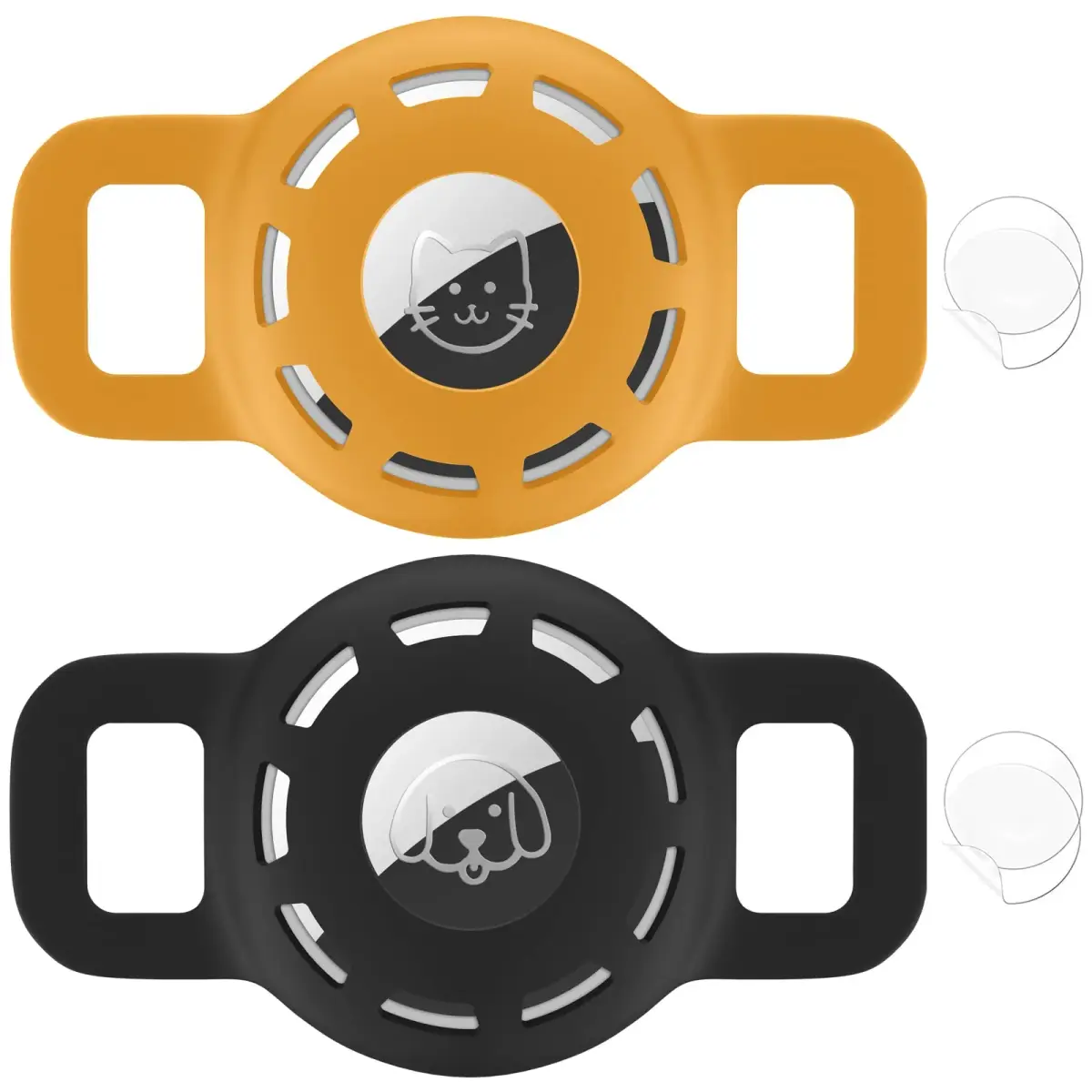 THXSBUDDY Air Tag Cat Collar Holder 2-Pack | Fits Collars Up to 0.5 Inch | Secure Pet Tracker Attachment - main product image