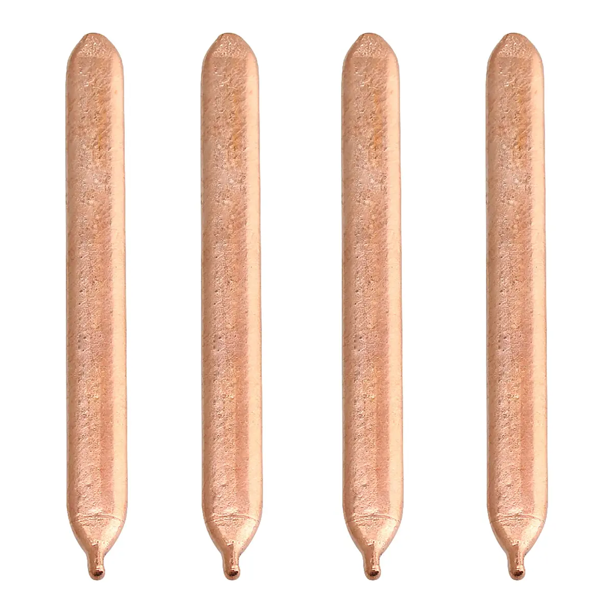 BQLZR Copper Heat Pipe 4PCS Flat Heat Sink 8x0.8x0.3cm | Long-lasting Copper CPU Tube - main product image