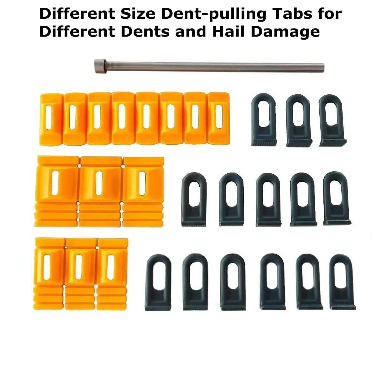 HiYi Car Dent Repair Tool Kit with Yellow Glue Tabs & Dent Lifter | 10-Piece Set - view 5